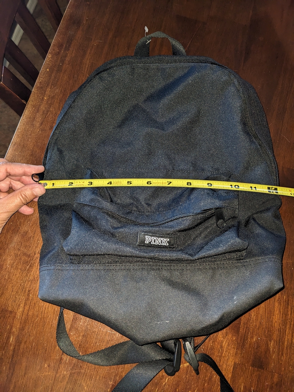 🔥 PINK Victoria's Secret Black Logo Canvas Backpack - Picture 9 of 9